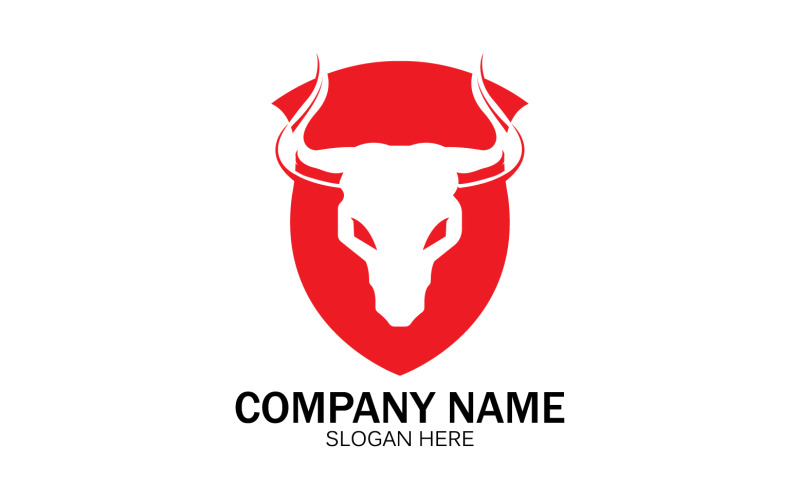 Bull Head Bull Two Face Logo Stock Vector (Royalty Free) 1137077852 |  Shutterstock