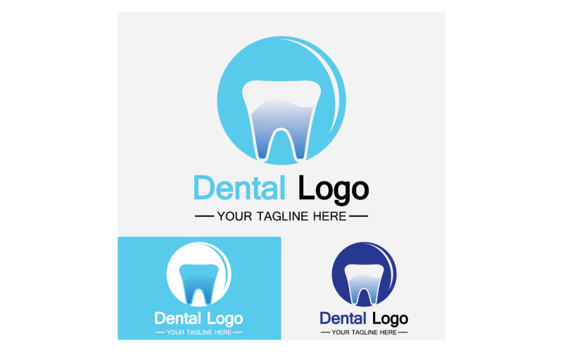 Hälso tandvård logotyp ikon vektor v41