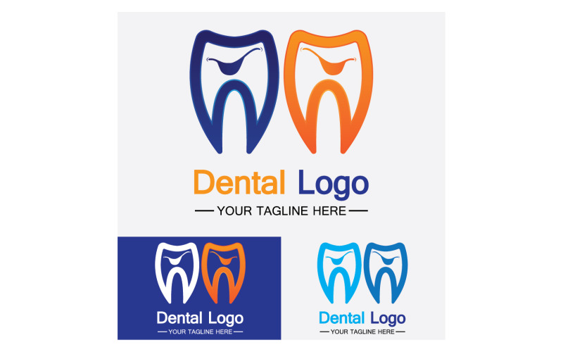 Salute cure odontoiatriche logo icona vettore v29