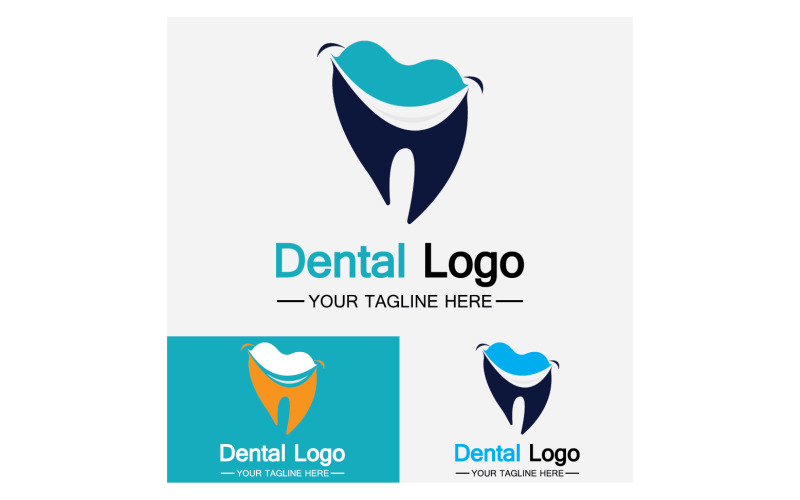 Zdrowie, opieka stomatologiczna, ikona logo wektor v31