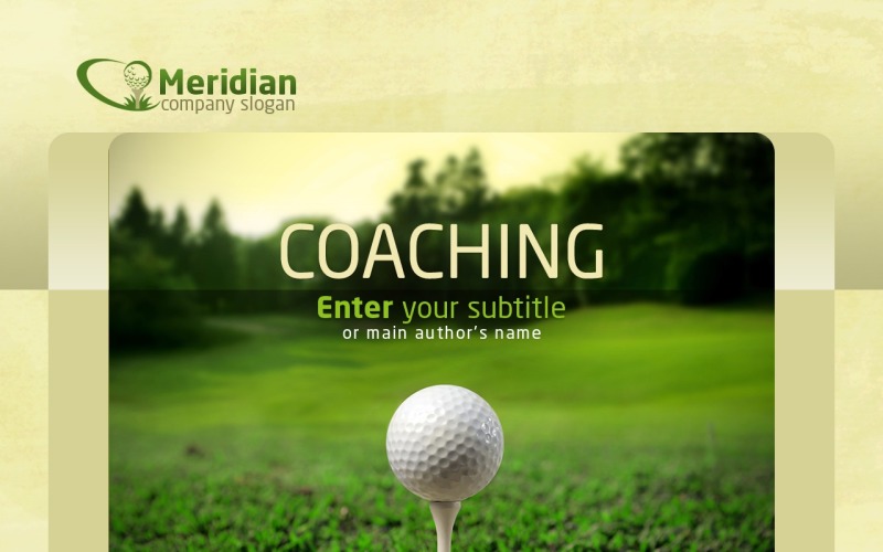Plantilla de PowerPoint - golf