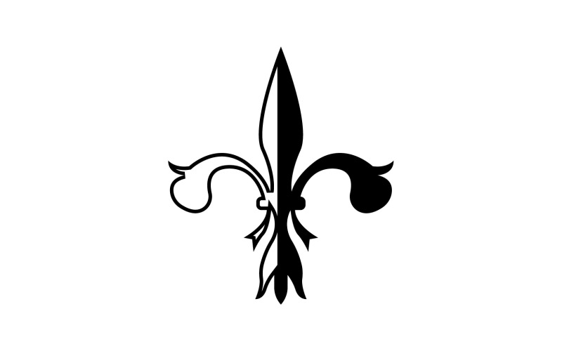 Logotipo do modelo de símbolo de ícone de lança v13