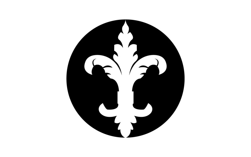 Mızrak simgesi sembol şablonu logosu v39