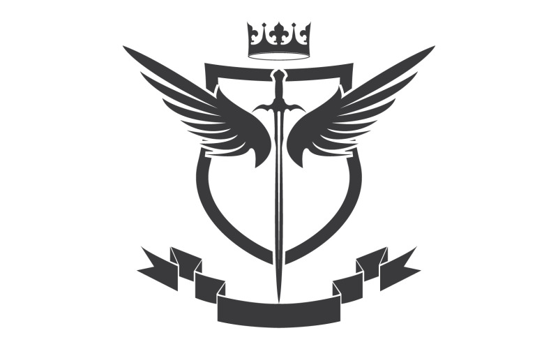 Icona del logo del re signore della spada e della corona v12