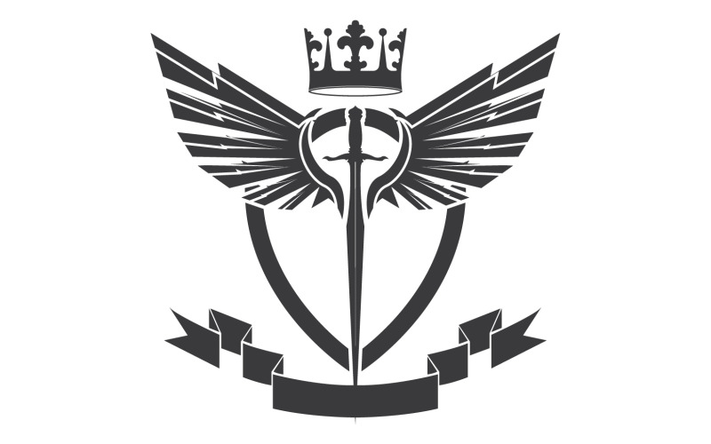 Icona del logo del re signore della spada e della corona v13