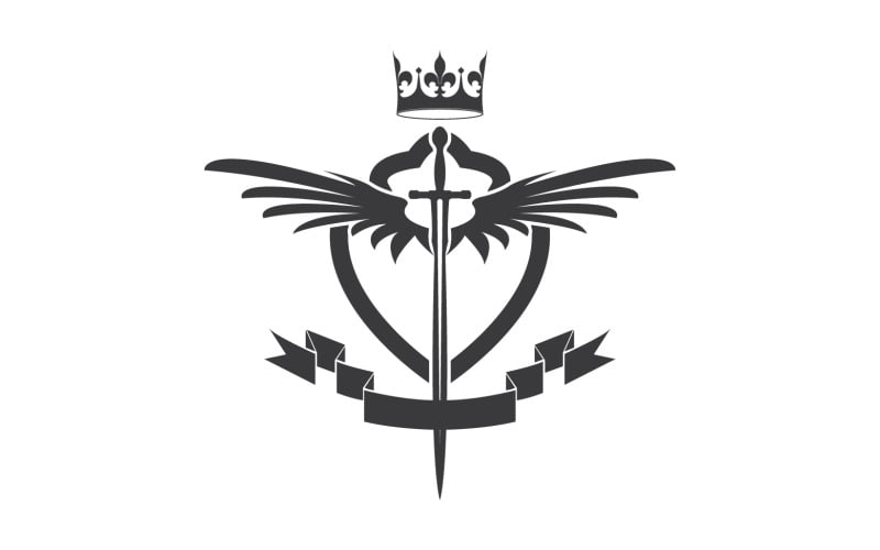 Icona del logo del re signore della spada e della corona v18