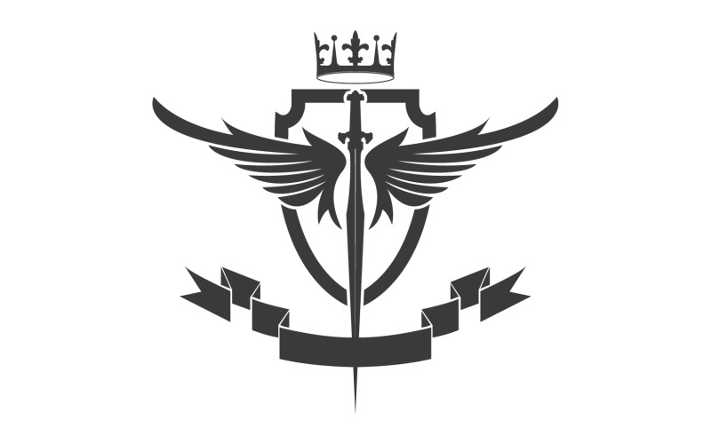 Icona del logo del re signore della spada e della corona v22