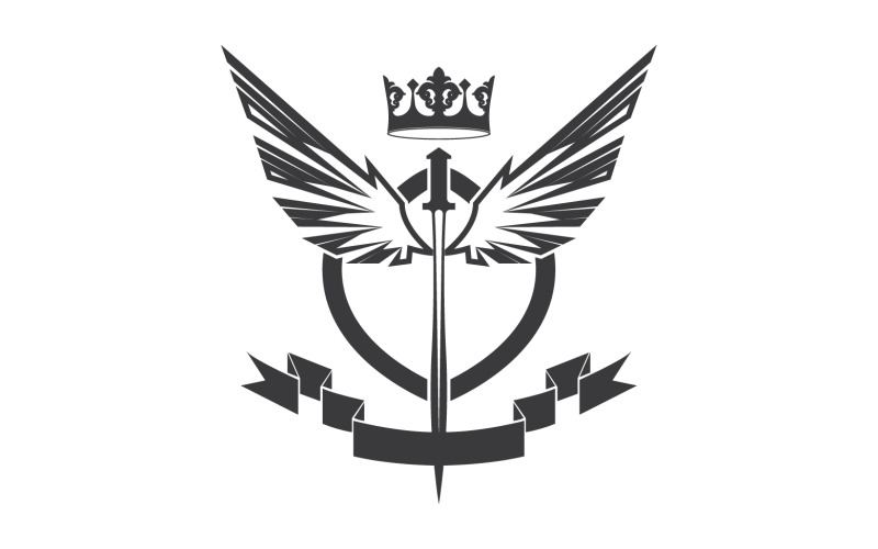 Icona del logo del re signore della spada e della corona v24