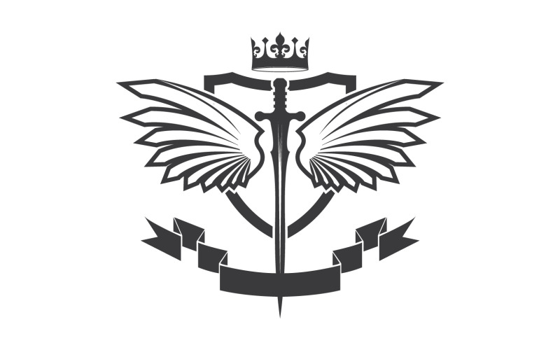 Icona del logo del re signore della spada e della corona v25