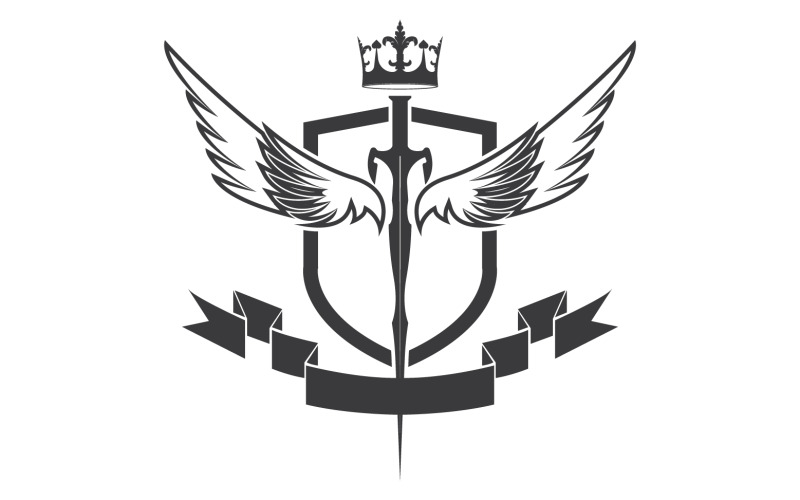 Icona del logo del re signore della spada e della corona v27