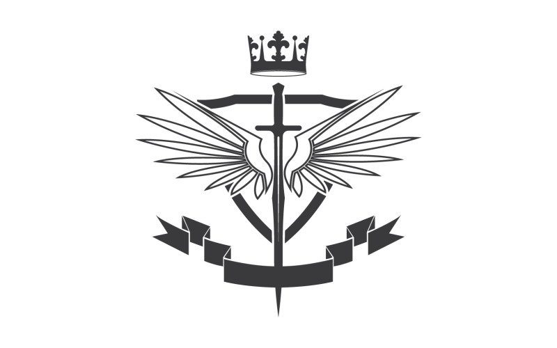 Icona del logo del re signore della spada e della corona v29