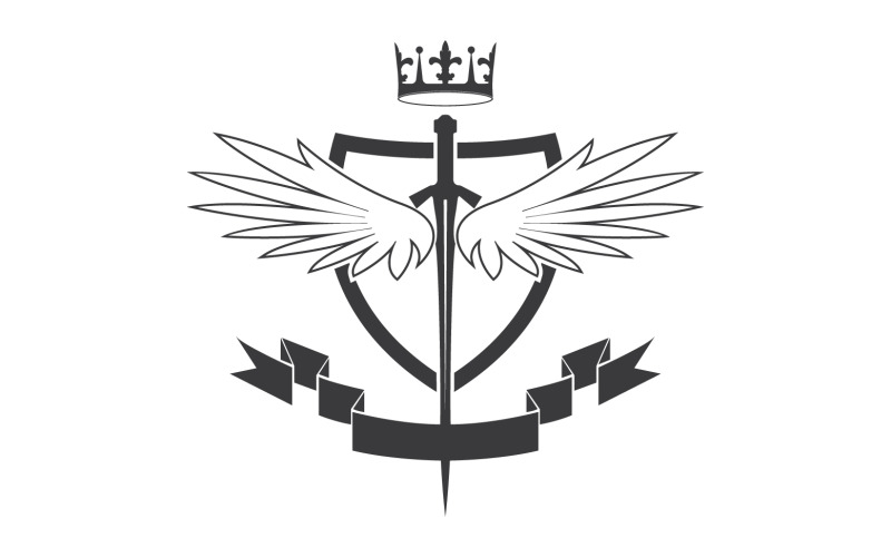 Icona del logo del re signore della spada e della corona v30