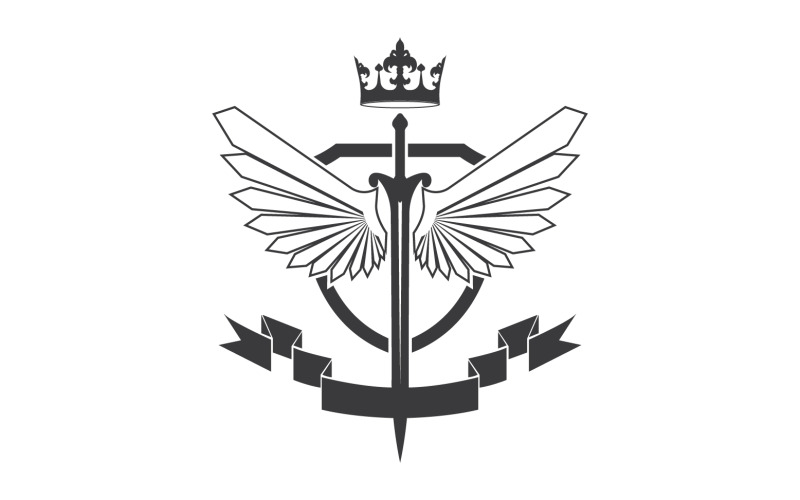 Icona del logo del re signore della spada e della corona v31
