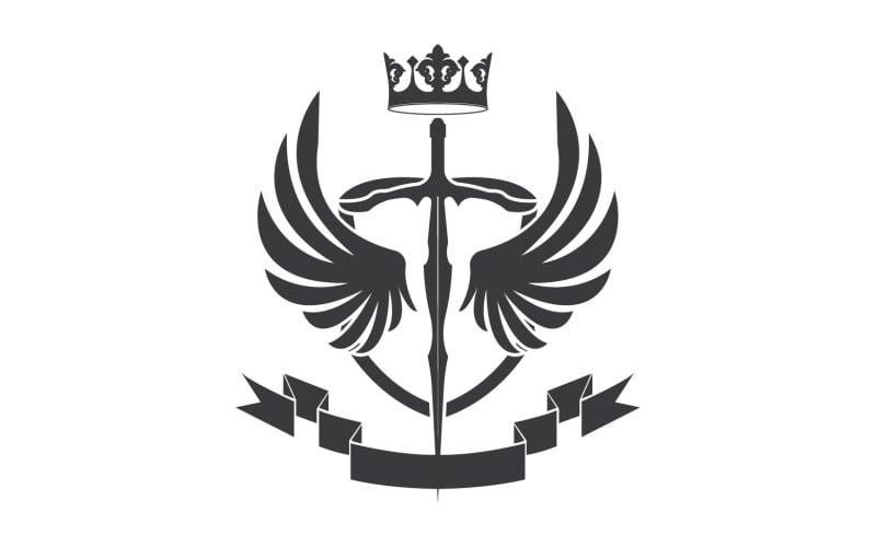Icona del logo del re signore della spada e della corona v48