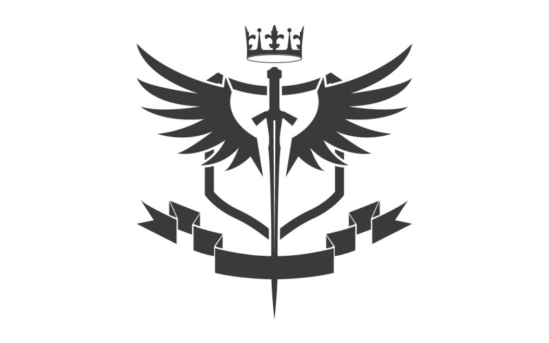 Icona del logo del re signore della spada e della corona v54
