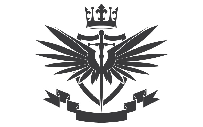 Icona del logo del re signore della spada e della corona v5