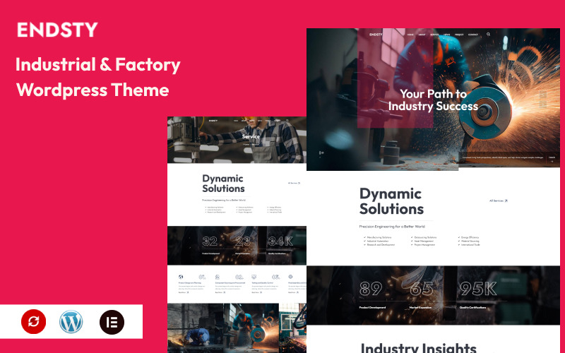 Endsty - Tema de WordPress industrial y de fábrica