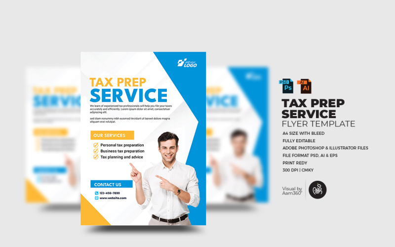 Флаер по налоговым и консалтинговым услугам Template_V07