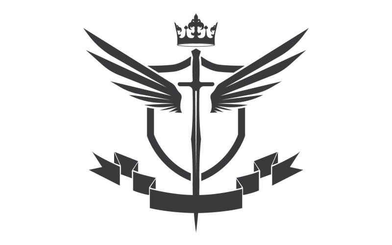 Icona del logo del re signore della spada e della corona v55