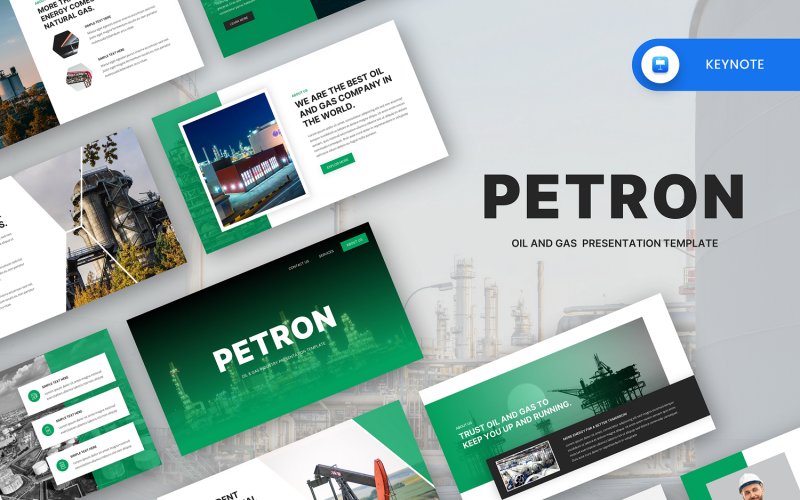 Petron – Keynote-Vorlage für die Öl- und Gasindustrie