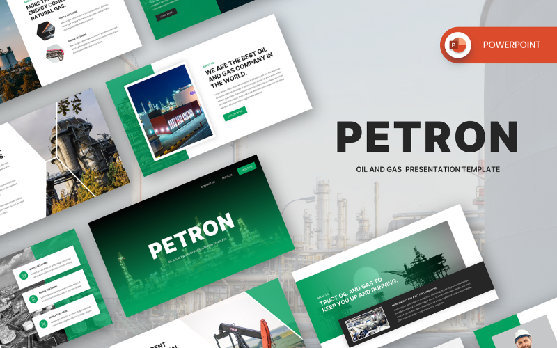 Petron - Petrol ve Gaz Endüstrisi PowerPoint Şablonu