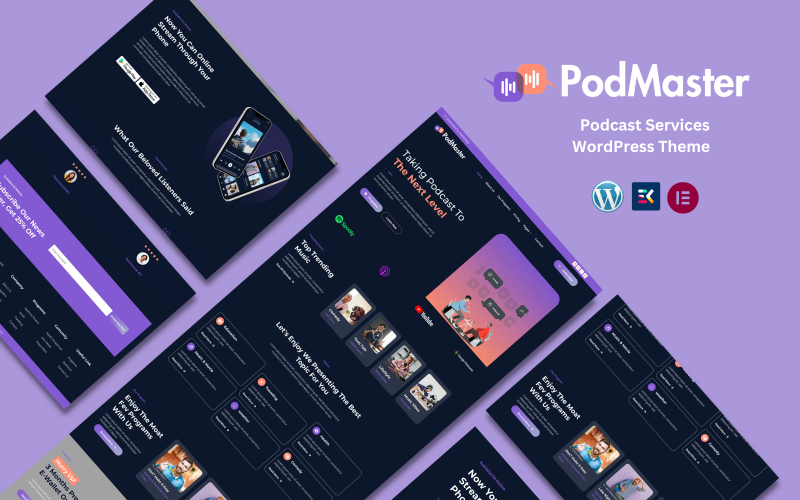 PodMaster - Podcast Services WordPress Theme