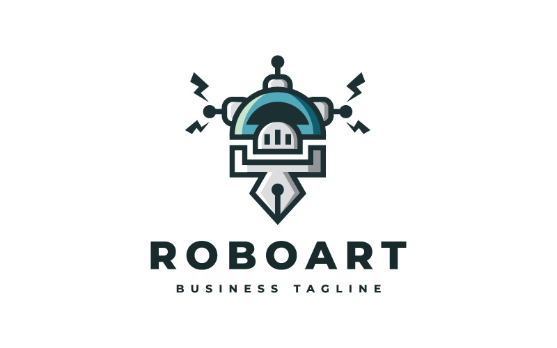 Шаблон логотипу Smart Robot Art