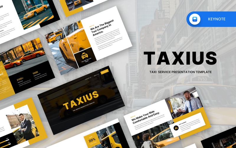 Taxius — szablon prezentacji o usługach taksówkowych