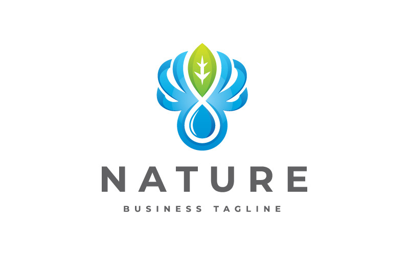 Vorlage für das Logo „Nature Wings“.