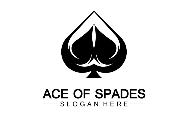 Ace kaart pictogram logo vector sjabloon v32