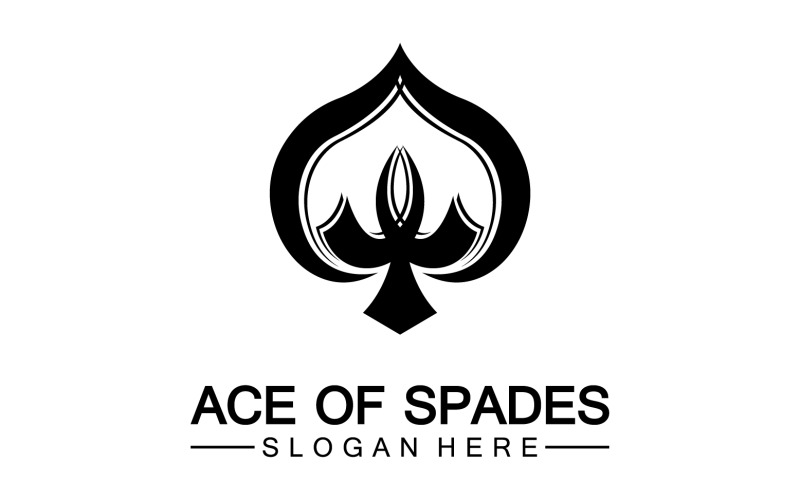 Ace kaart pictogram logo vector sjabloon v46