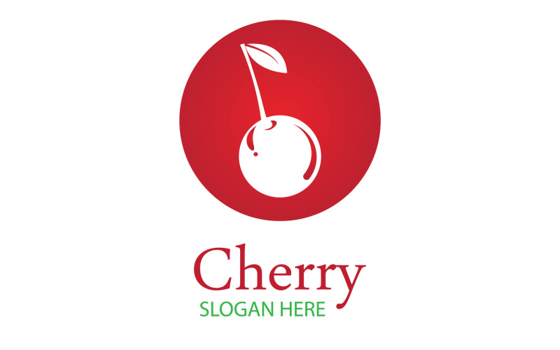 Chery фрукти логотип значок вектор v31
