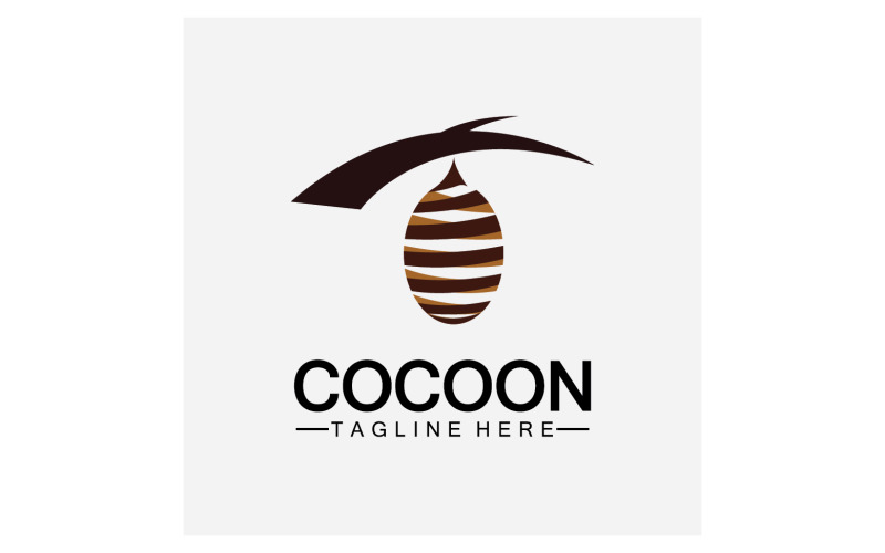 Cocoon butterfly logo icon vector v19 TemplateMonster