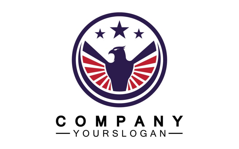 Eagle head bird falcon logo vector v14 - TemplateMonster