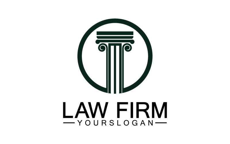 Modèle de cabinet d'avocats icône logo vecteur v34