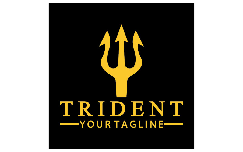 Trident magique trisula vecteur v14