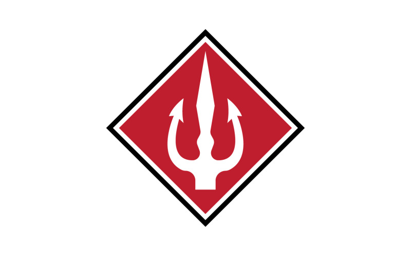 Magický trojzubec trisula vector v50