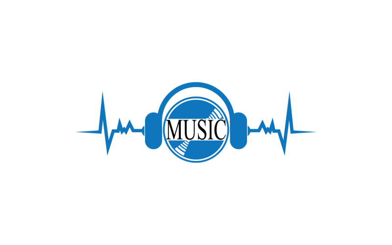 Music note play icon logo v3 #356295 - TemplateMonster