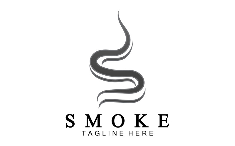 Modèle vectoriel de logo de flamme de fumée v29