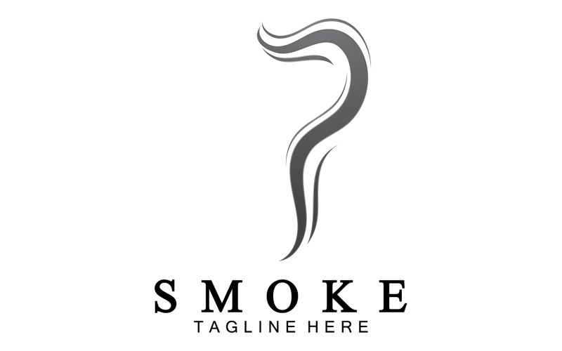 Rauchflammen-Logo-Vektorvorlage v13