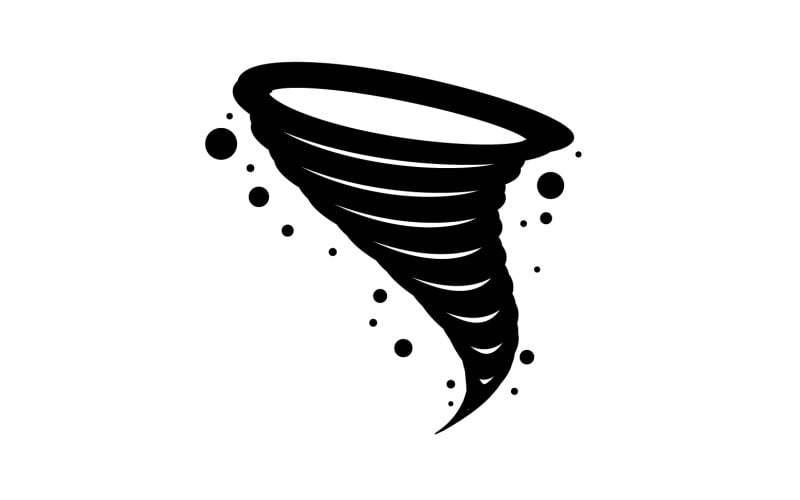 Tornado vortex icon logo vector v14