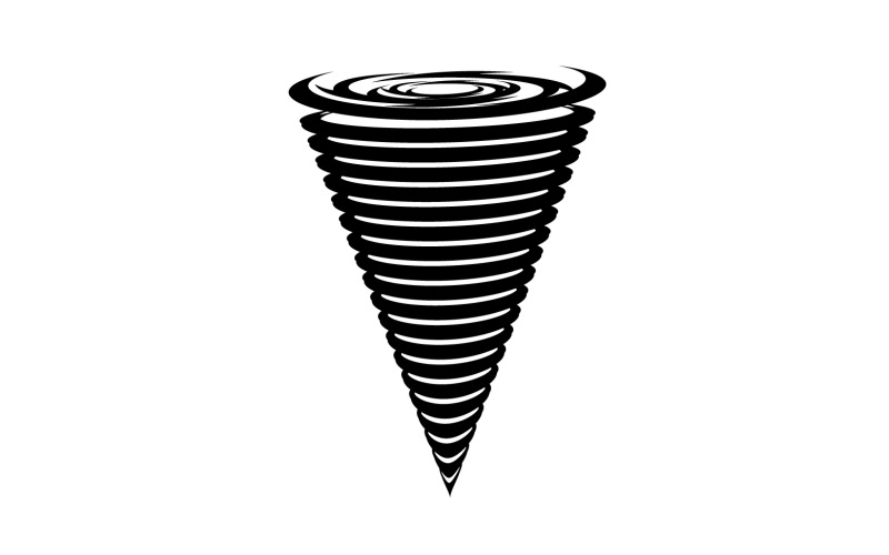 Tornado vortex icon logo vector v21 #356465 - TemplateMonster