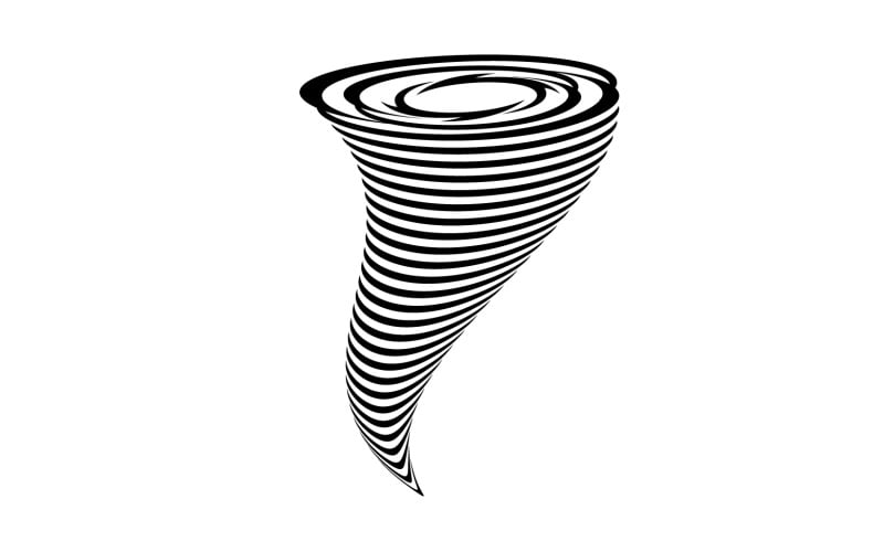 Tornado vortex icon logo vector v4 #356445 - TemplateMonster