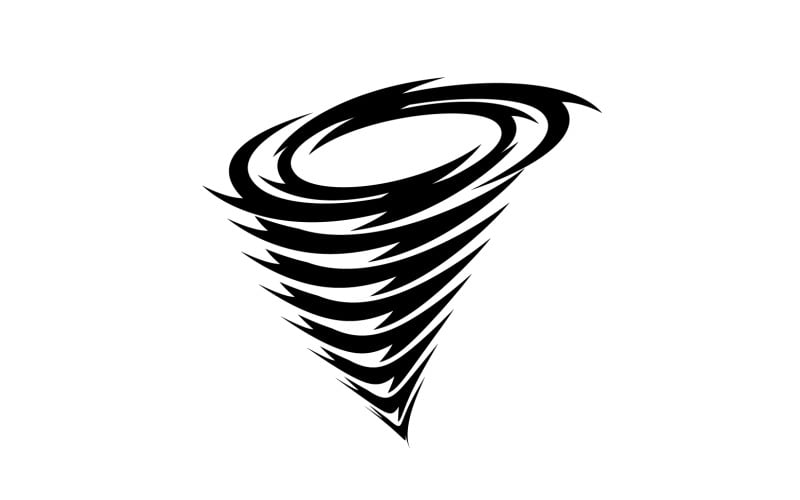 Tornado vortex ikon logotyp vektor v18