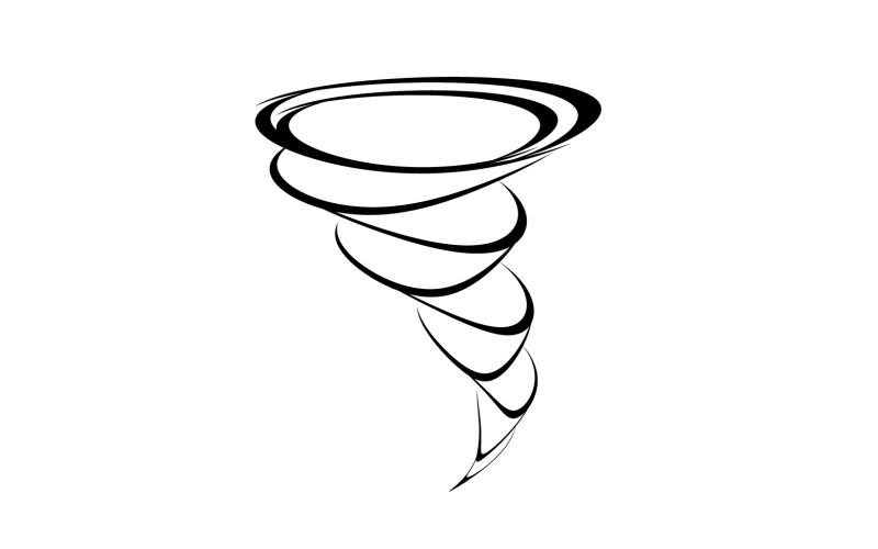 Tornado vortice icona logo vettoriale v3