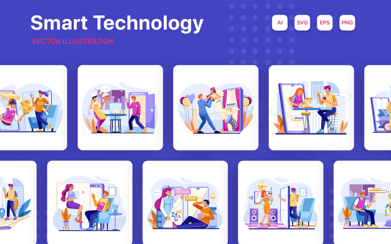 M274_ Smart Technology Ilustrace Pack