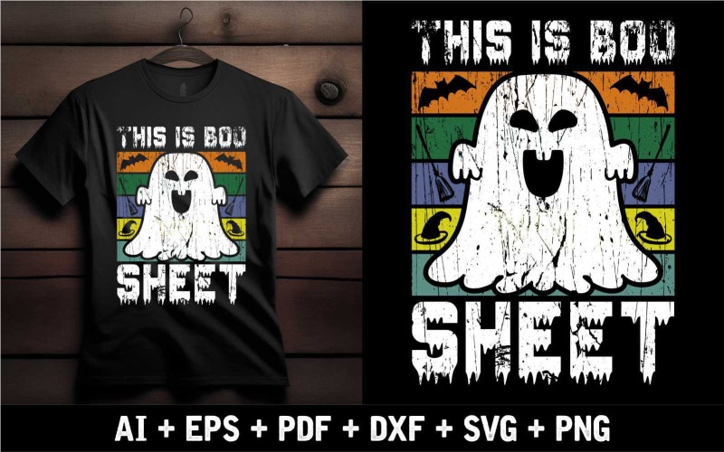 This Is Boo Sheet Komik Cadılar Bayramı Tişörtü