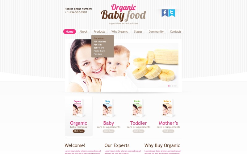 Baby Store Website Template 35746 Templatemonster Baby Store Website Template 35746 Templatemonster