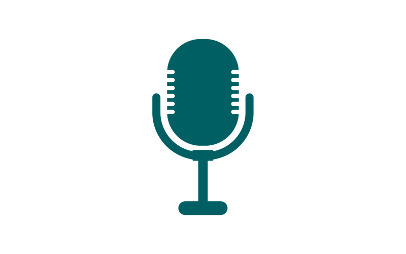 Mic podcasat pictogram vector sjabloon logo v22