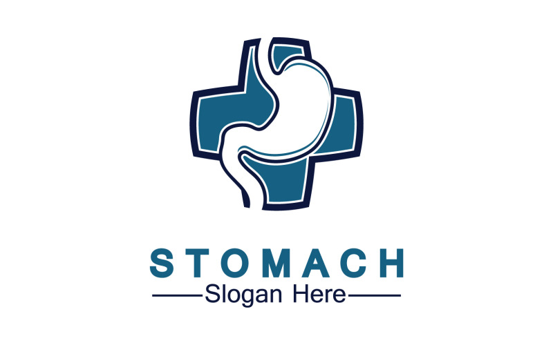 Gezondheid maag pictogram logo vector sjabloon logo v27